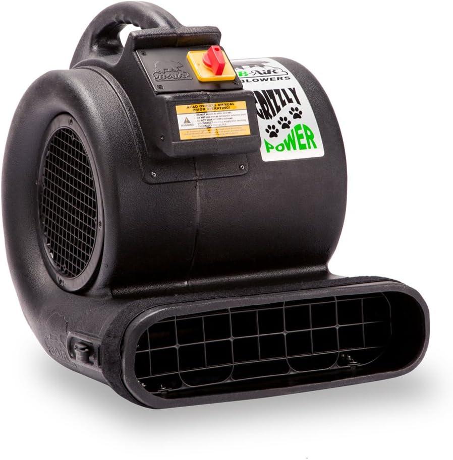 image:imageBAir Grizzly Gp1 1 HP 3550 CFM Air Grizzly Mover Carpet Dryer Floor Fan for Water Damage Restoration Equipment amp Pet Cage Dryer BlackBlack