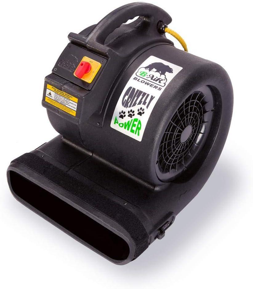 image:imageBAir Grizzly Gp1 1 HP 3550 CFM Air Grizzly Mover Carpet Dryer Floor Fan for Water Damage Restoration Equipment amp Pet Cage Dryer BlackBlack