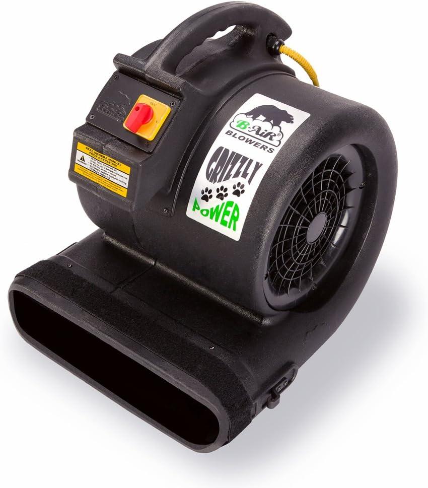 image:imageBAir Grizzly Gp1 1 HP 3550 CFM Air Grizzly Mover Carpet Dryer Floor Fan for Water Damage Restoration Equipment amp Pet Cage Dryer BlackBlack