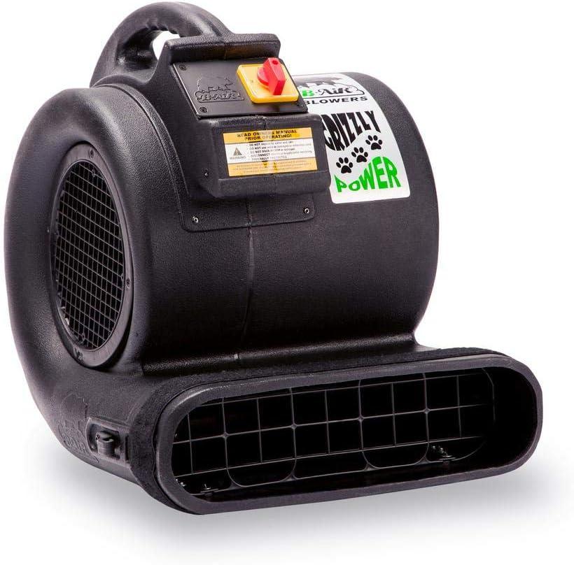image:imageBAir Grizzly Gp1 1 HP 3550 CFM Air Grizzly Mover Carpet Dryer Floor Fan for Water Damage Restoration Equipment amp Pet Cage Dryer BlackBlack