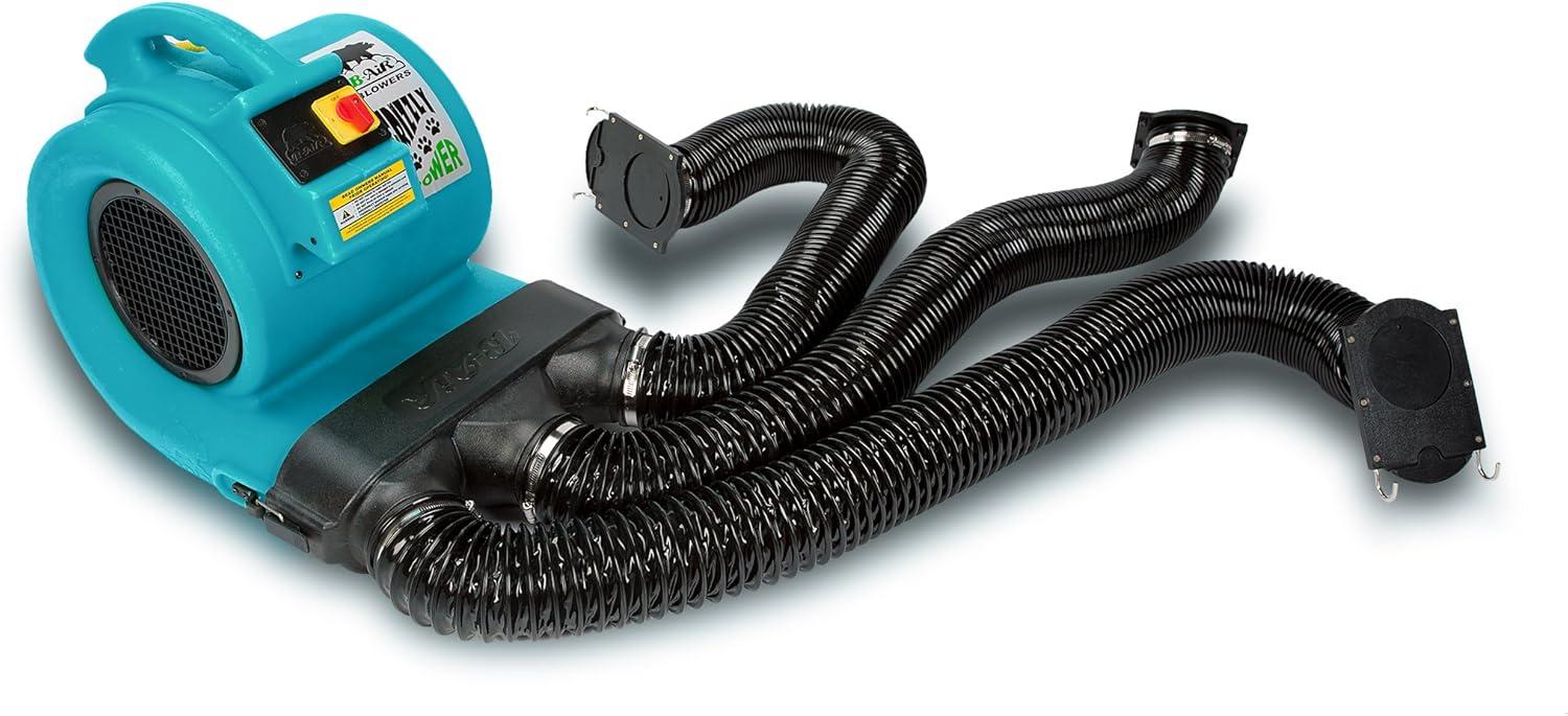 image:imageBAir Grizzly Gp1 1 HP 3550 CFM Air Grizzly Mover Carpet Dryer Floor Fan for Water Damage Restoration Equipment amp Pet Cage Dryer BlackTurquoise
