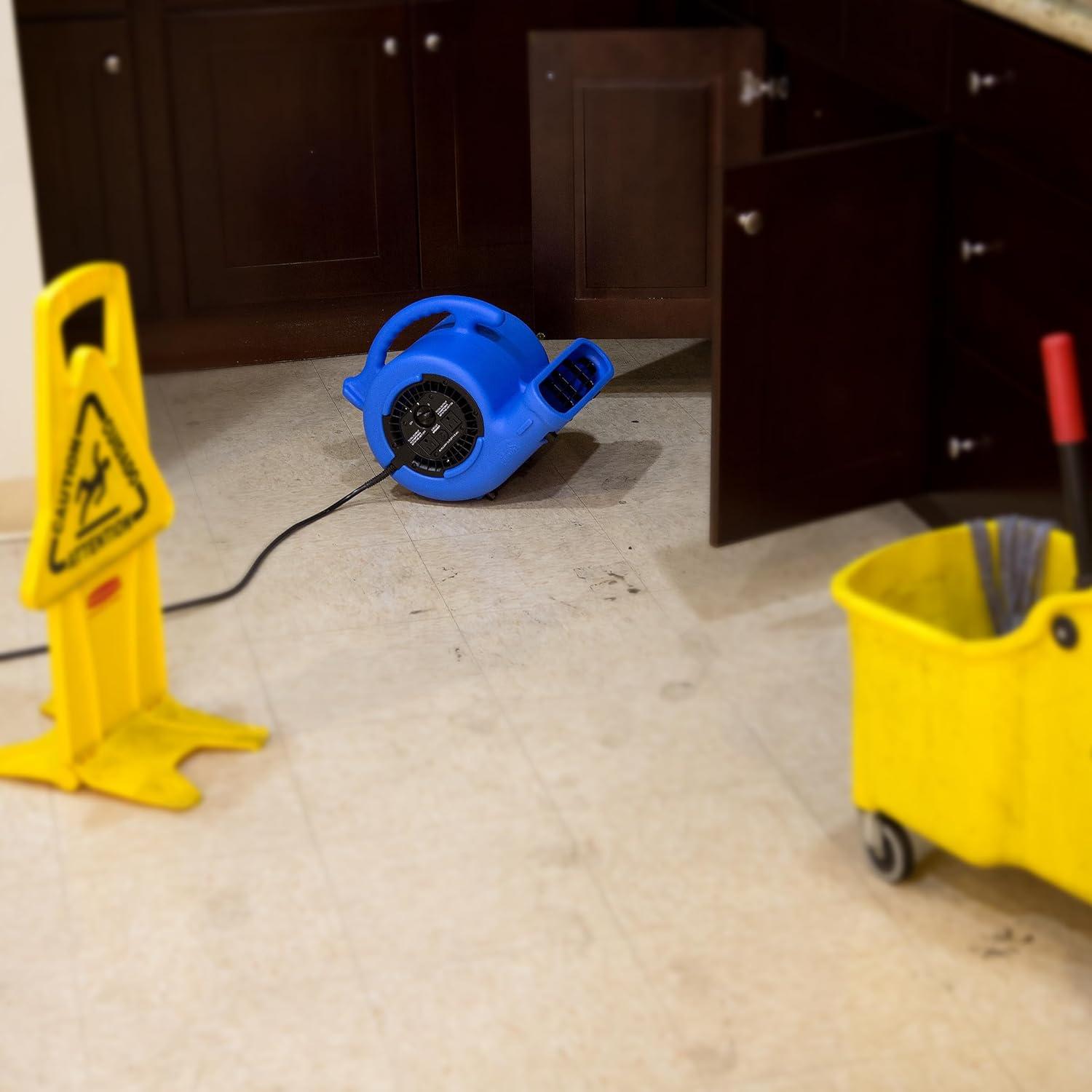 image:imageBAir VP25 14 HP 900 CFM Air Mover for Water Damage Restoration Equipment Carpet Dryer Floor Blower Fan Home and Plumbing Use BlueBlue