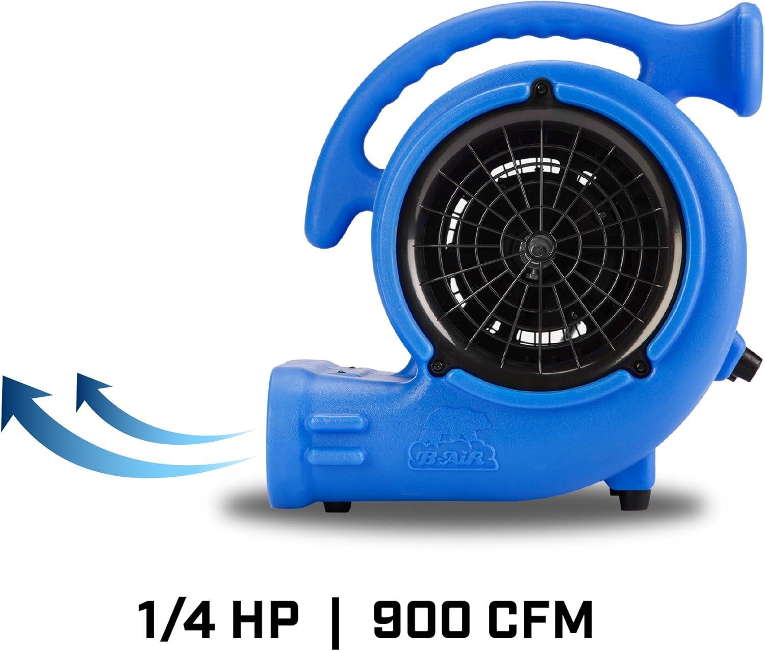 image:imageBAir VP25 14 HP 900 CFM Air Mover for Water Damage Restoration Equipment Carpet Dryer Floor Blower Fan Home and Plumbing Use BlueBlue