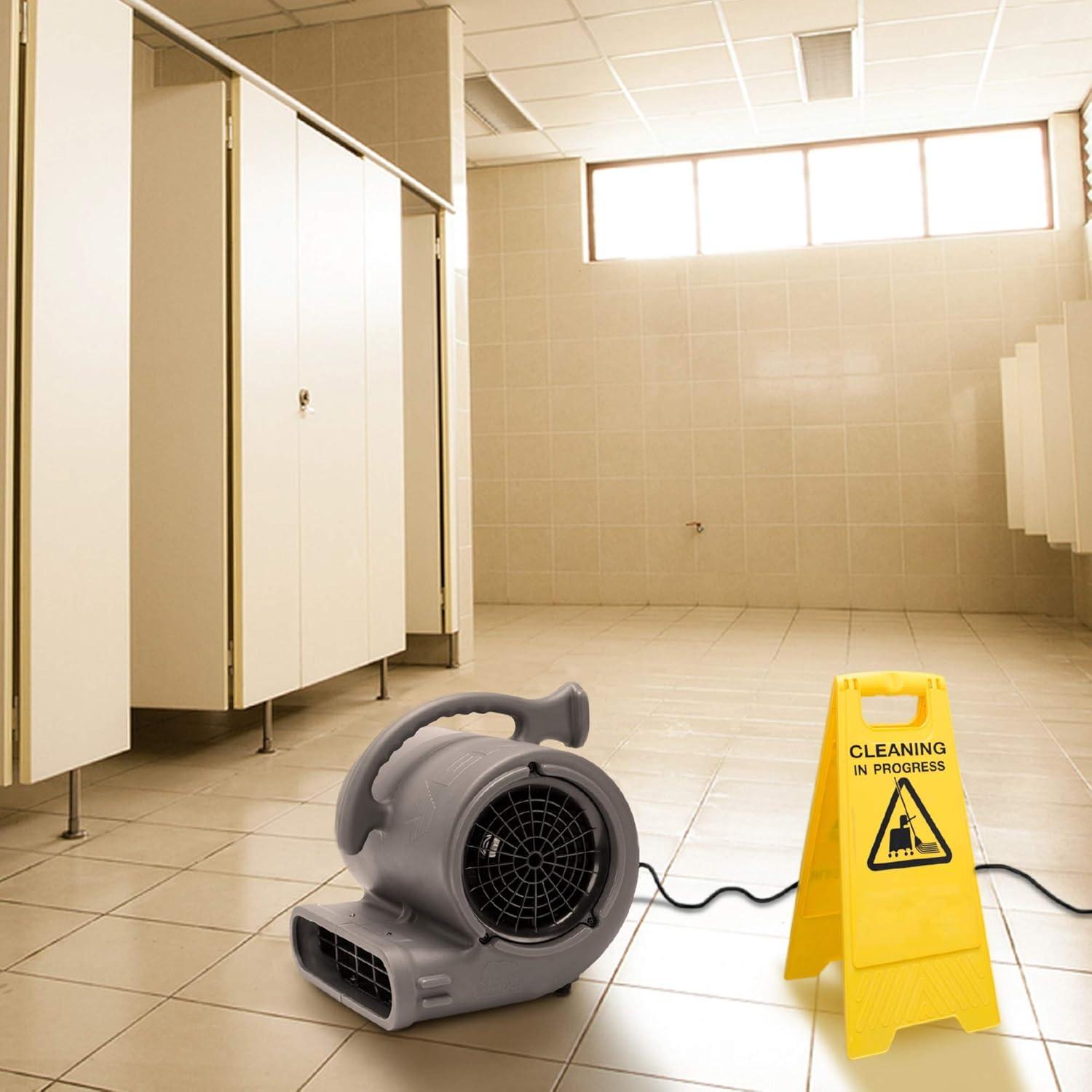image:imageBAir VP50 12 HP 2950 CFM Air Mover for Janitorial Water Damage Restoration Equipment Stackable Carpet Dryer Floor Blower Fan Water Damage Equipment Grey