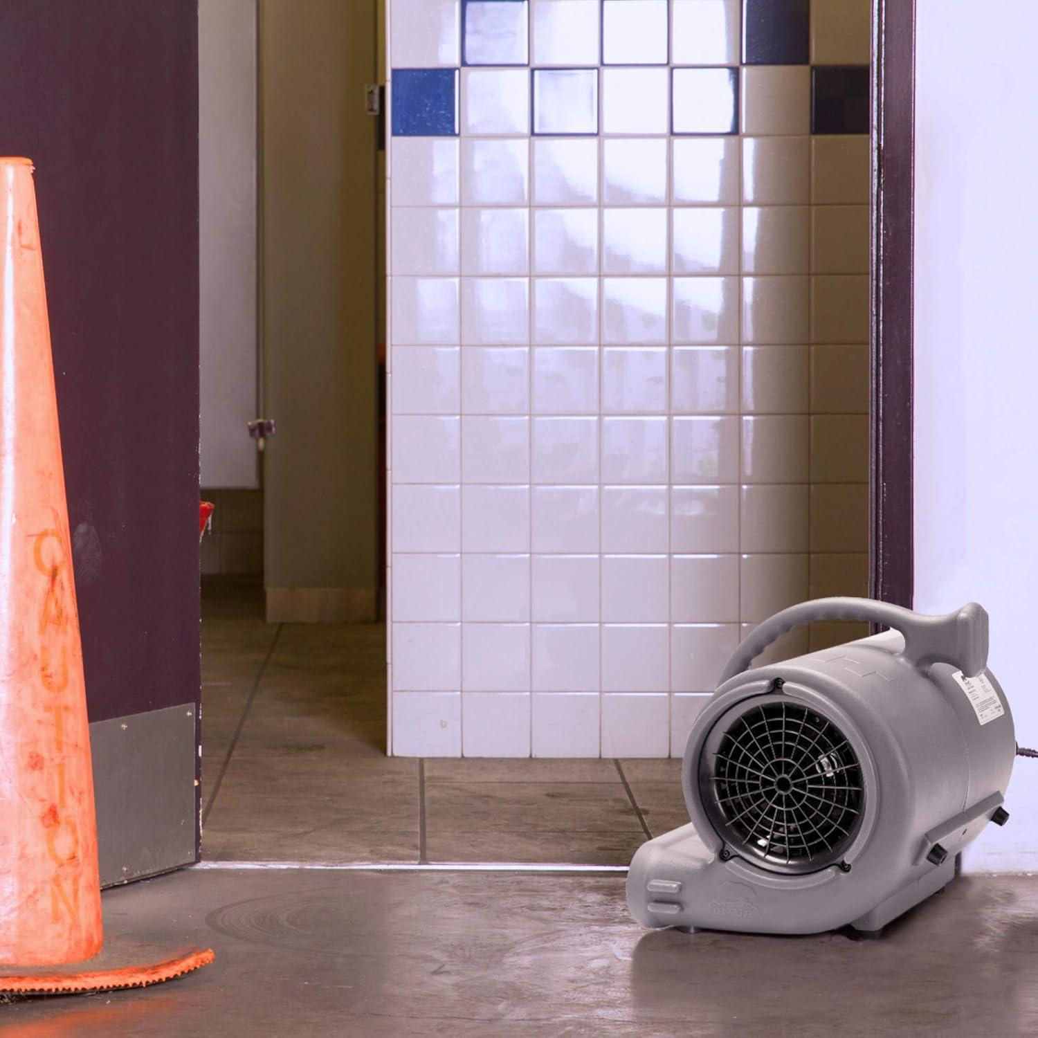 image:imageBAir VP50 12 HP 2950 CFM Air Mover for Janitorial Water Damage Restoration Equipment Stackable Carpet Dryer Floor Blower Fan Water Damage Equipment Grey