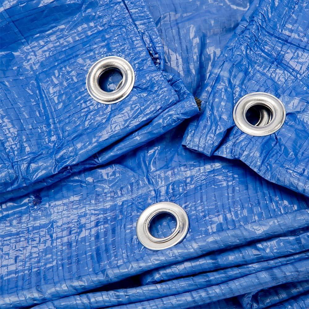 image:imageGrizzly Tarps by BAir 20 x 30 Large MultiPurpose Waterproof Heavy Duty Poly Tarp with Grommets Every 36 8x8 Weave 5 Mil Thick for Home Boats Cars Camping Protective Cover Blue12X16