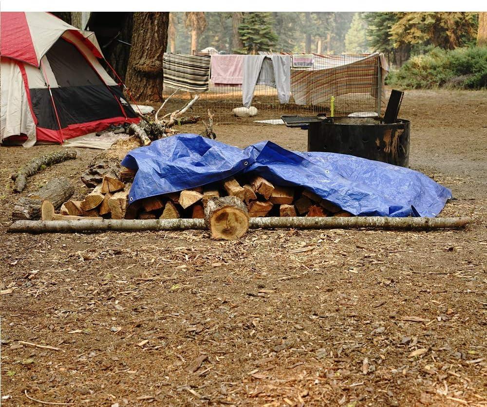 image:imageGrizzly Tarps by BAir 20 x 30 Large MultiPurpose Waterproof Heavy Duty Poly Tarp with Grommets Every 36 8x8 Weave 5 Mil Thick for Home Boats Cars Camping Protective Cover Blue8X10