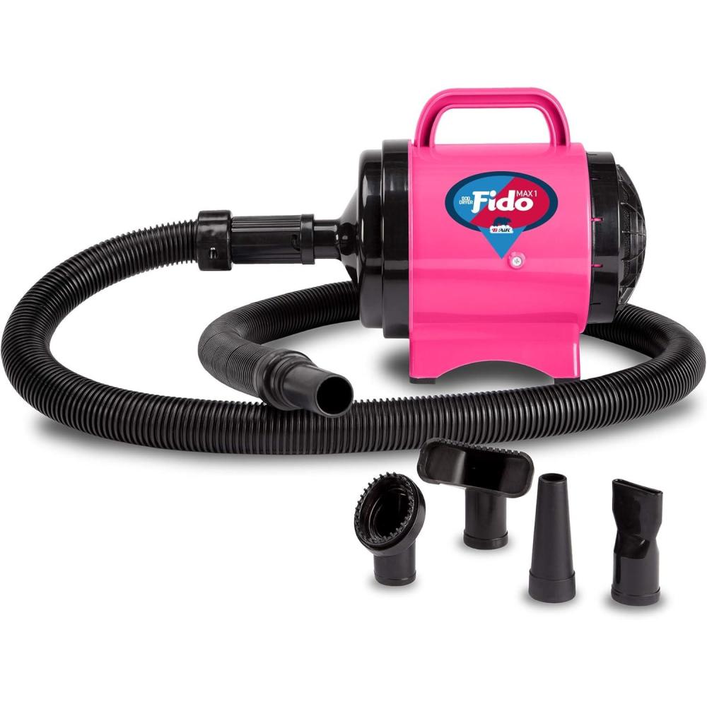 image:imageBAir BAFM1GN Fido Max 1 Dog Hair Dryer Premier Grooming Collection Lime Green PackHot Pink