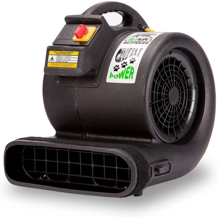 image:imageBAir Grizzly Gp1 1 HP 3550 CFM Air Grizzly Mover Carpet Dryer Floor Fan for Water Damage Restoration Equipment amp Pet Cage Dryer BlackBlack