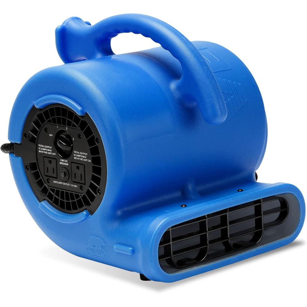 image:imageBAir VP25 14 HP 900 CFM Air Mover for Water Damage Restoration Equipment Carpet Dryer Floor Blower Fan Home and Plumbing Use BlueBlue